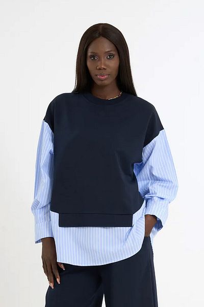 HANIQA Garnished Sweatshirt