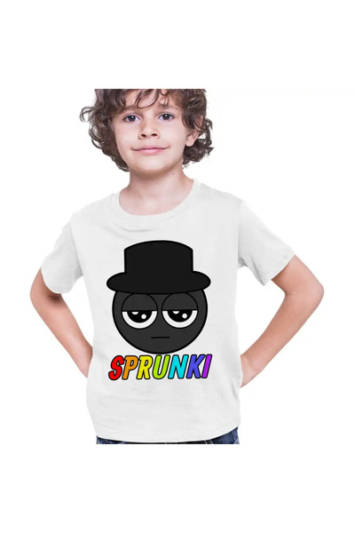 OEM Tricou Copii Baieti Sprunki Black Music