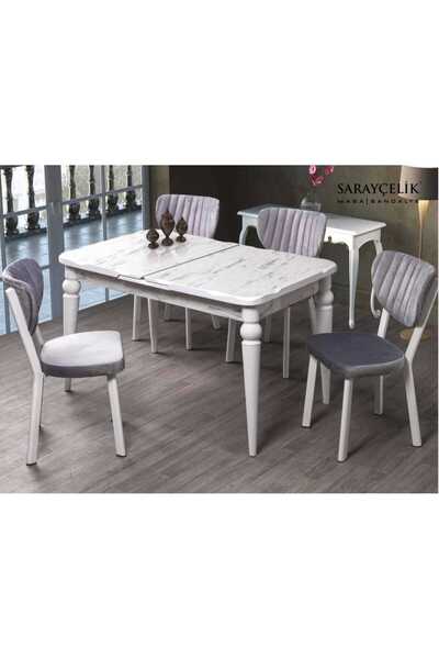 Ege Mobilya Hayglass Mdf Açılır Kapanır Kelebek Salon Masası