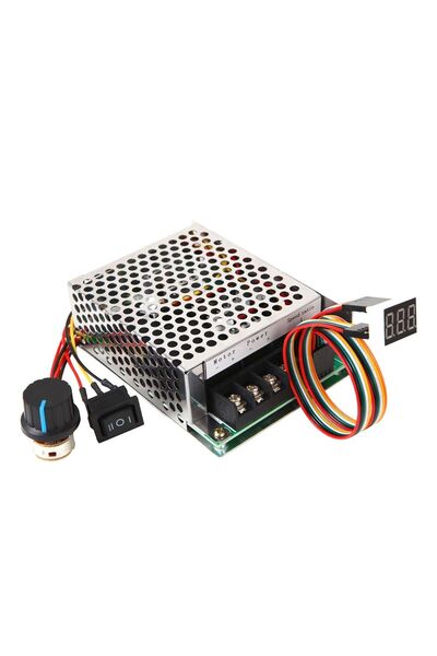 AEK-Tech Dijital Göstergeli Takometreli Çift Yönlü İleri Geri DC Motor Hız Re...