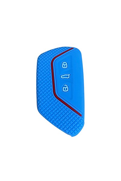 İKTUNING Vw New Golf 8 -Golf 8.5 Light Blue Color 1Pcs Silicone Key Case