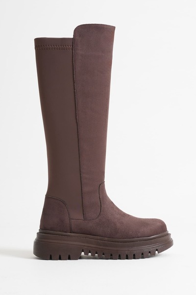 EMOYRA Agni Women's Daily Suede Bitter Brown Boots