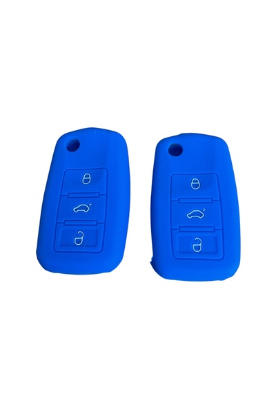 İKTUNING Vw Polo Golf Passat Cc Jetta Scirocco Cady Blue Color 1Pcs Silicone ...