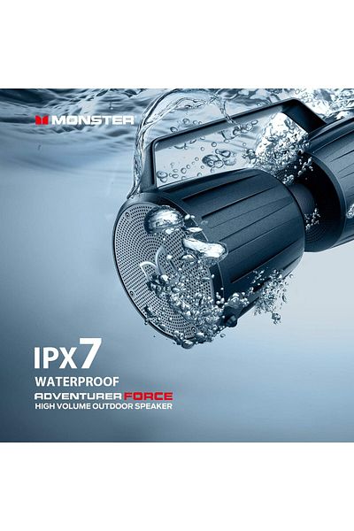 MONSTER Adventurer Force Bluetooth Speaker IPX7 Waterproof 5.0 80W with 40H Playtime