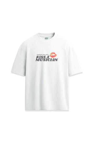 Darkia تي شيرت مطبوع بتصميم مكتوب عليه Kiss A Musician Musician للجنسين