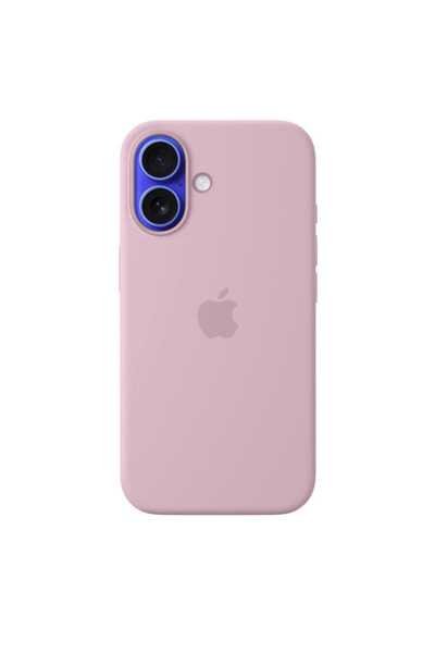 Apple Silicone Case for iPhone 16 Plus, Pink Sand