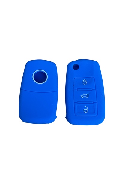 İKTUNING Vw Polo Golf Passat Cc Jetta Scirocco Cady Blue Color 2Pcs Silicone ...