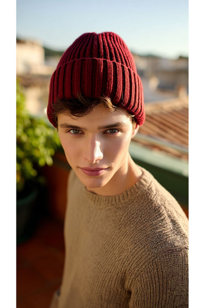 LAGRANZE Ribbed Men's Beret