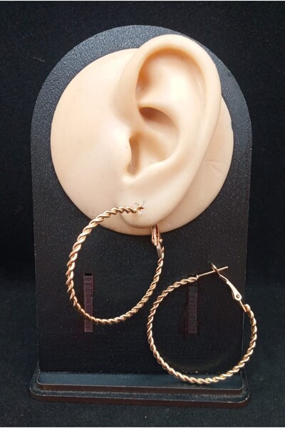 SEVAS GOLD Women's Gold Color Hoop Earrings