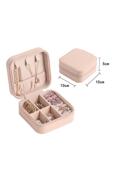 gaman Portable Multi Compartment Jewelry and Accessories Organizer - Travel Friendly Stylish Box