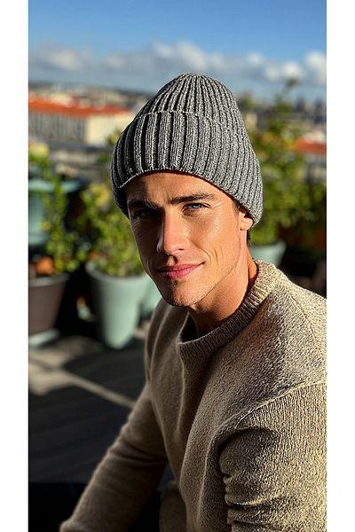 LAGRANZE Ribbed Men's Beret