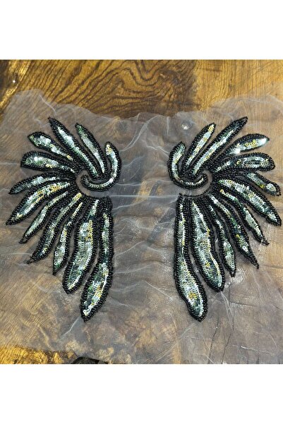 Gönülden Tasarım BUCĂȚI PUCĂ PAILLETE PĂTRATĂ ÎNȚĂRĂȚIȚĂ ARIPI DE ÎNĂȚĂ CUSUT...