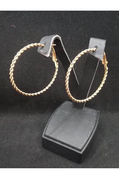 SEVAS GOLD Women's Gold Color Hoop Earrings