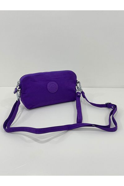 Çanta Trend Crinkle Model Hand and Cross Strap Card Holder, Pen Holder with Coin Compartment/Wallet Type Makeup Bag