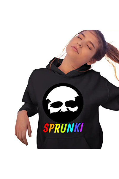 OEM Hanorac Femei Sprunki Game Old Black