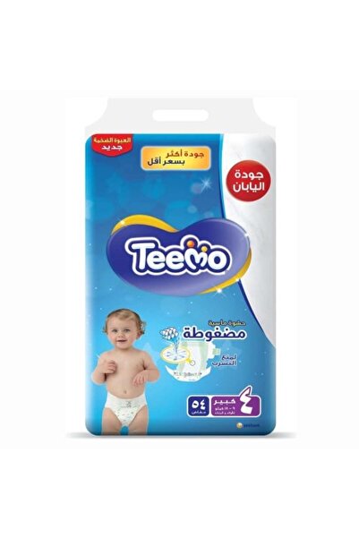 Teemo حفاضات تيمو بيبي مقاس (4) عبوة من 54 حفاضة