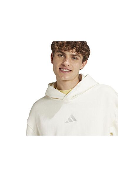 adidas All Szn French Terry Men's White Sweatshirt Men's Casual Sweatshirt Iy4154 White