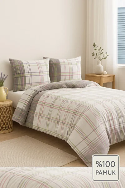 Evimcim 100% Cotton Ranforce Single Quilted Duvet Cover Set (Gift Boxed)