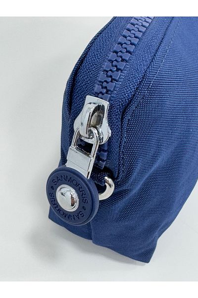 Çanta Trend Crinkle Model Hand and Cross Strap Card Holder, Pen Holder with Coin Compartment/Wallet Type Makeup Bag