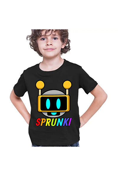 OEM Tricou Copii Baieti Sprunki Fun Bot Song