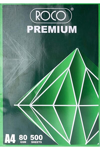 Roco ورق طابعة مقاس A4 (أبيض) 80 جرام لكل متر مربع 500 ورقة