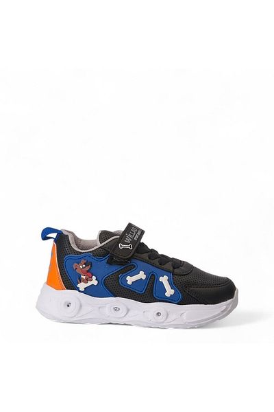 AlbiShoes Children's Cute Friendly Dog Figured Lighted Seasonal Winter Children's School Sneaker Sports Shoes