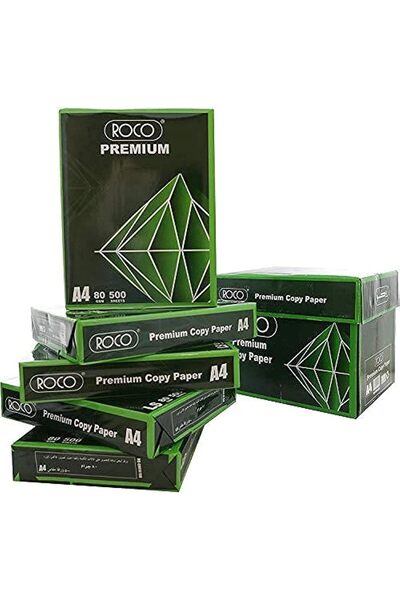 Roco A4 SIZE PRINTER PAPER (WHITE ) 2500 SHEETS 80 GSM
