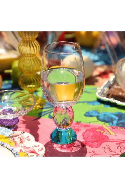 Generic Brand Crystal Ball Tall Water Glass - Single