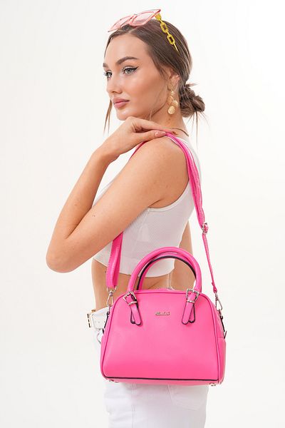 morpelikan Women's Fuchsia Hand Shoulder Bag with Adjustable Shoulder Strap