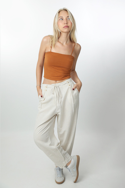 Cottoncool Women's Beige Comfortable Fit Pants
