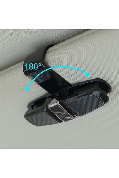 SMARTIC Suport ochelari auto SMARTIC, pentru 2 perechi cu prindere la parasolar, culoare negru