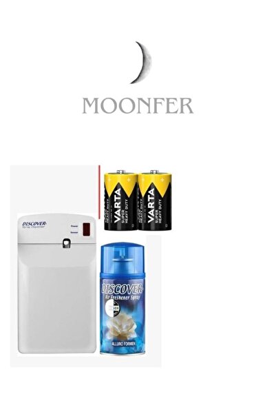 MOONFER Otomatik Sprey Püskürtücü + Oda Spreyi 320 ml+2 büyük boy pil