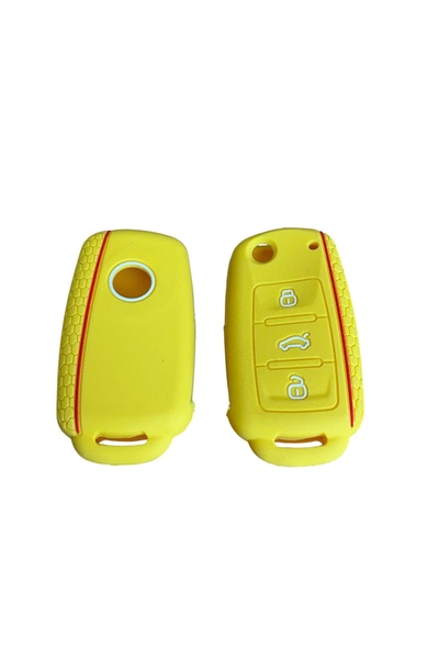 İKTUNING Vw Polo Golf Passat Cc Jetta Scirocco Cady Yellow Red Stripes 2 Pcs ...