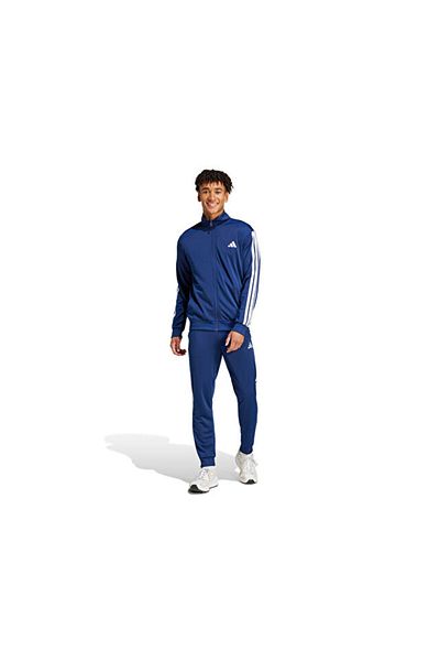 adidas M 3S Tr Tt Ts Men's Casual Tracksuit Set Ji8859 Navy Blue