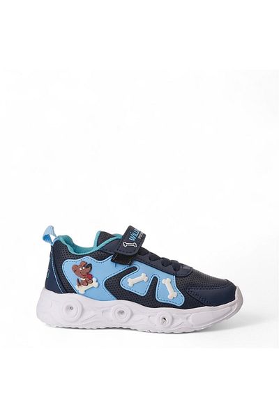 AlbiShoes Children's Cute Friendly Dog Figured Lighted Seasonal Winter Children's School Sneaker Sports Shoes