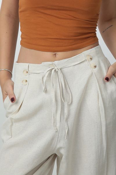 Cottoncool Women's Beige Comfortable Fit Pants