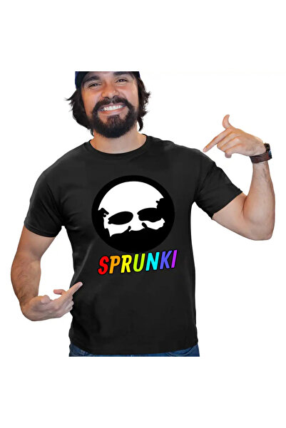 OEM Tricou Barbati Sprunki Game Old Black