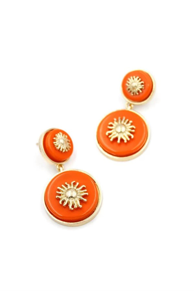 No8 Home Sun earring - orange