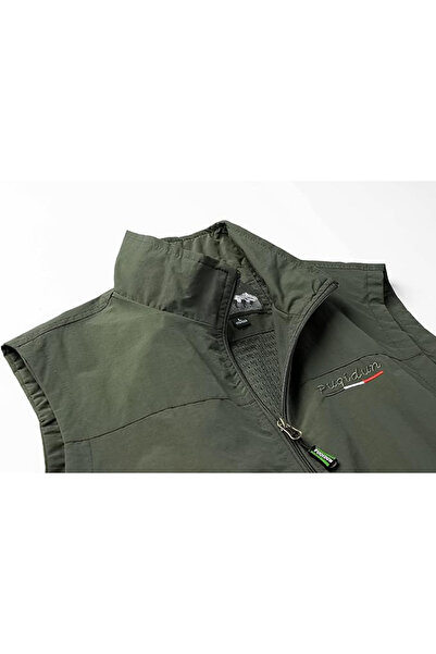 OEM Lightweight, breathable, waterproof vest with zipper and pockets for nature outings L