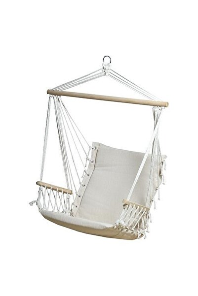 SGTT Hamac tip fotoliu suspendat, SGTT, 100x50cm, max. 150 kg, bumbac, alb