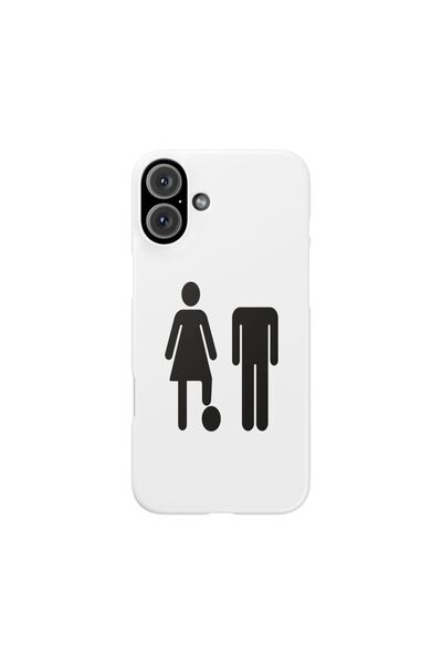 HyperAge iPhone 16 Plus Case Ctrl+Her Design Printed Inside Velvet Camera Raised Launch Silicone Cover