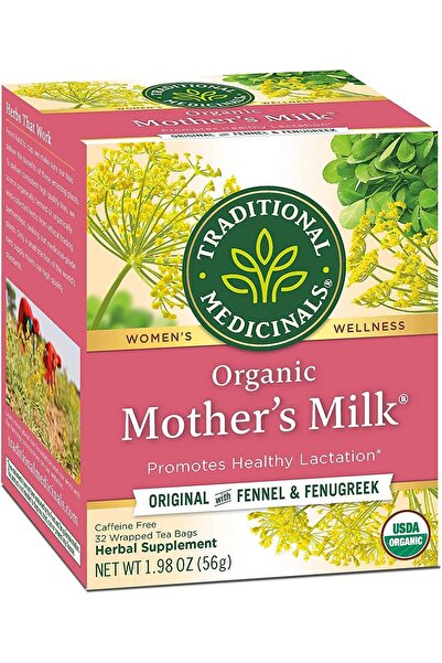 TRADITIONAL MEDICINALS شاي حليب الامهات العضوي من تراديشنال ميديسينالز، 32 قط...