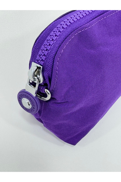 Çanta Trend Crinkle Model Hand and Cross Strap Card Holder, Pen Holder with Coin Compartment/Wallet Type Makeup Bag
