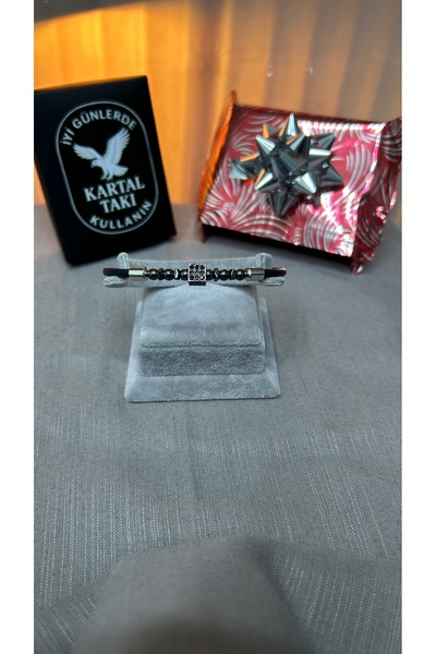 kartal takı ÇELİK YAYLI RENKLİ TAŞLI HER BİLEĞE UYUMLU DERİ BİLEKLİK