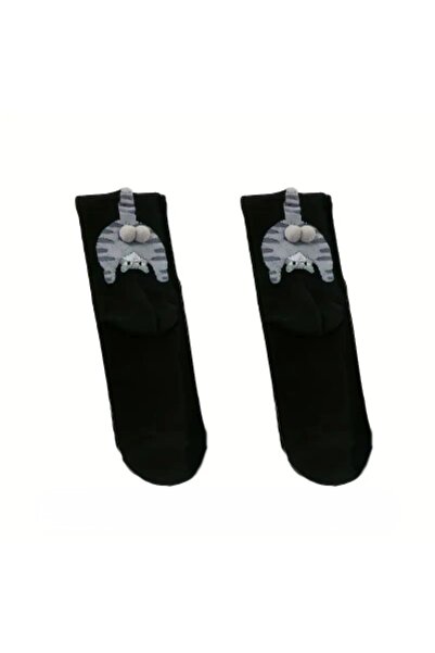 BAMİAMU 1 adet sevimli kedi çorap her mevsim Unisex 3D kedi yumurtalı tasarım...