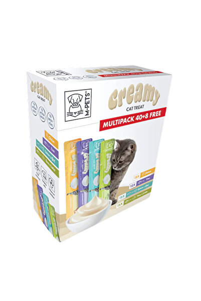 M-PETS 2 - Super Creamy Treats – Multi Flavors - 15*48 Gram (Box - 48 Piece)