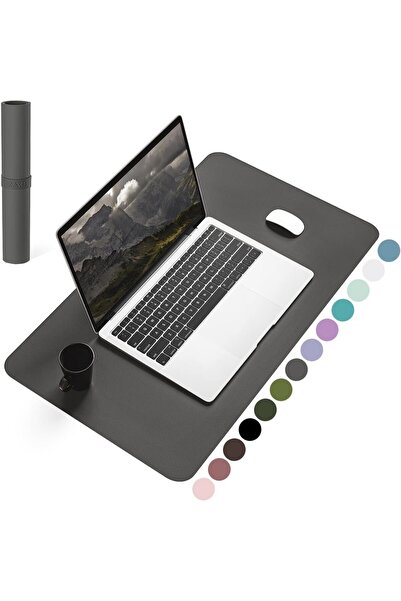 OEM Covoraș pentru mouse 80x40 cm gri închis, din piele artificială, impermea...