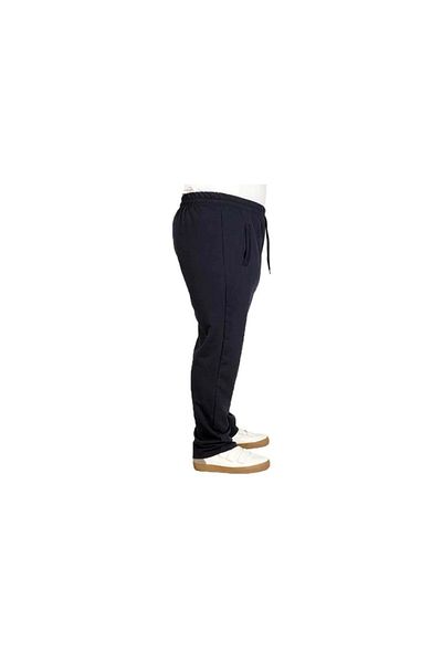 TANİŞ GİYİM Large size straight leg zipper pocket compact combed tracksuit single bottom