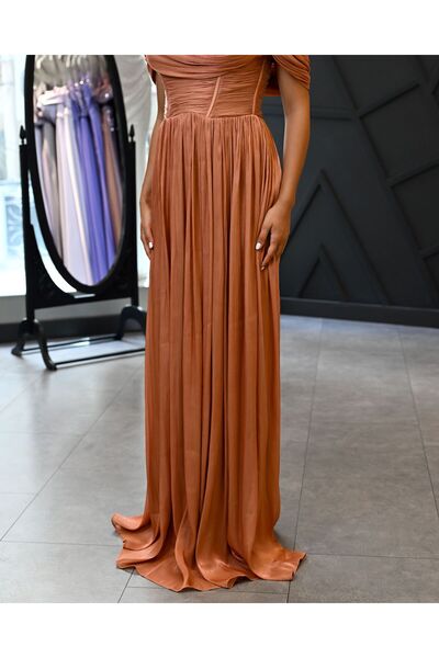 SevinçGüney Korsaj Beden A Kesim Şifon Abiye (AÇIKLAMA KISMINI OKUYUNUZ)