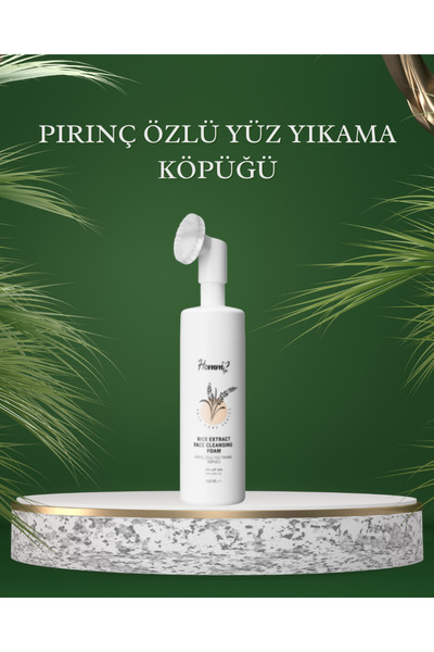Homm Bitkisel Pirinç özlü yüz yıkama köpüğü 150 ml